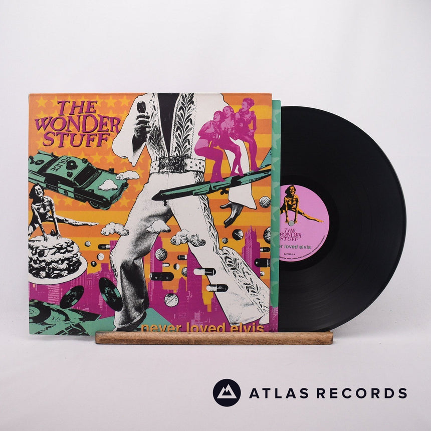 The Wonder Stuff Never Loved Elvis LP Vinyl Record - Front Cover & Record