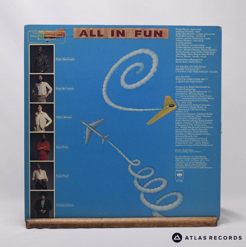 The Writers - All In Fun - LP Vinyl Record - VG+/VG+