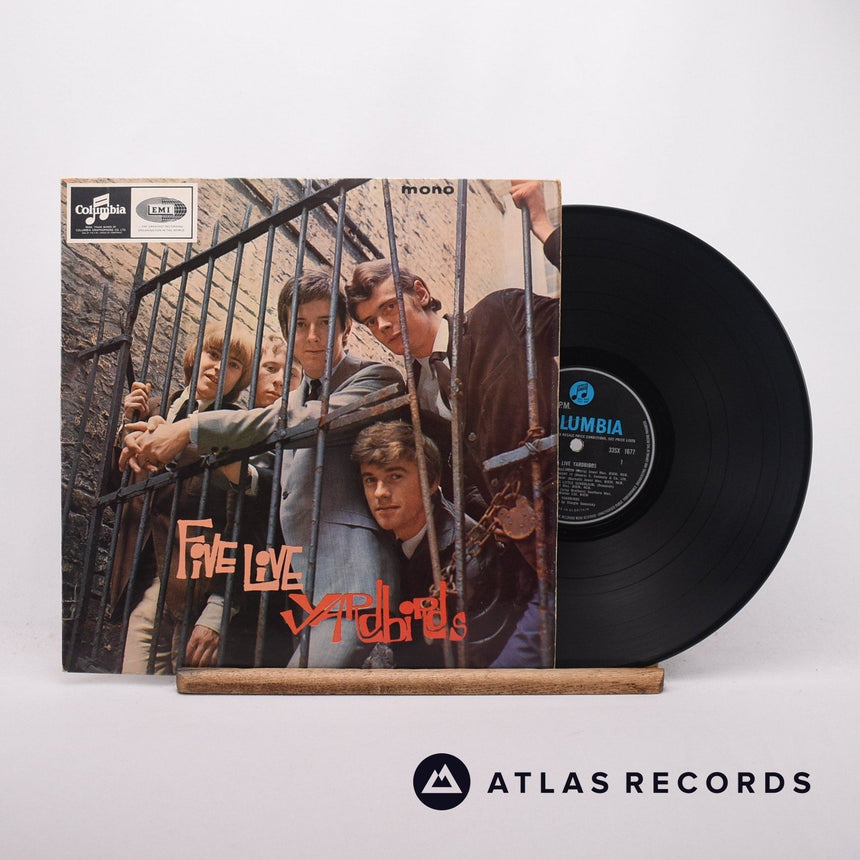 The Yardbirds Five Live Yardbirds LP Vinyl Record - Front Cover & Record