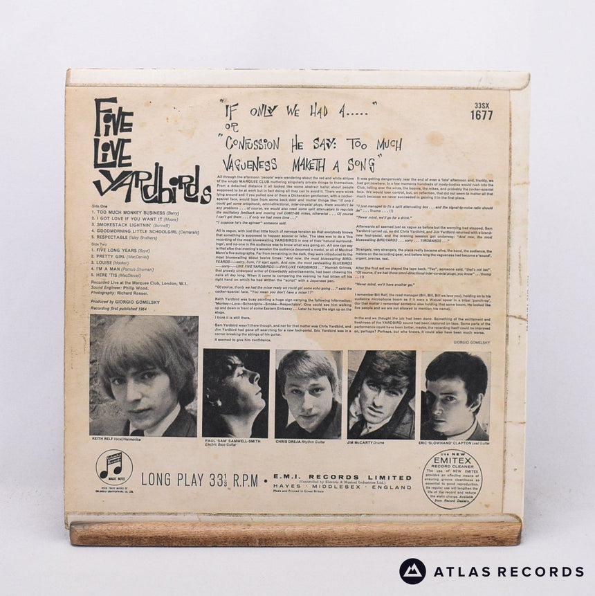 The Yardbirds - Five Live Yardbirds - -1N -1N LP Vinyl Record - VG+/VG+