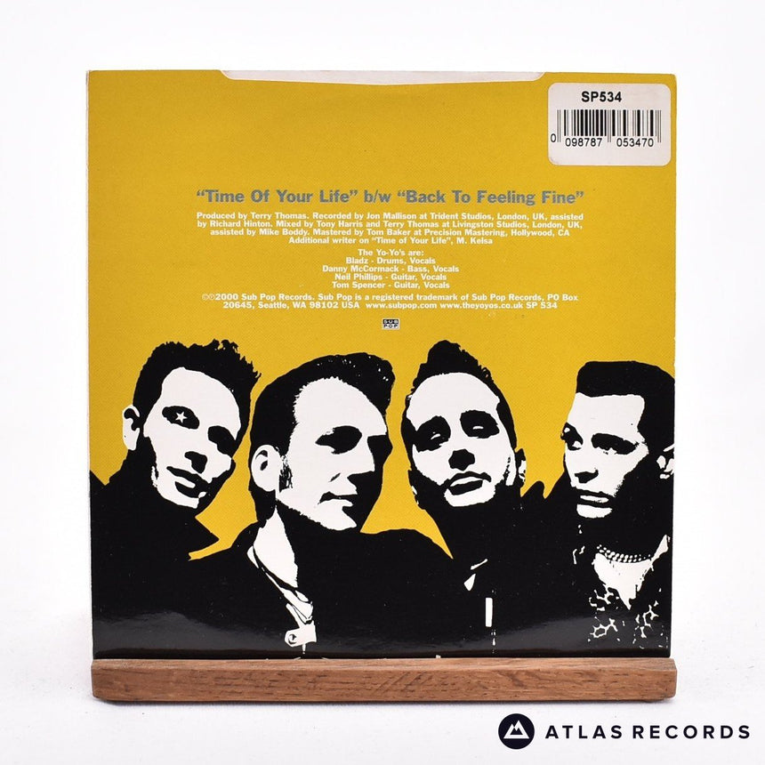 The Yo-Yo's - Time Of Your Life - Yellow Marbled 7" Vinyl Record - EX/EX