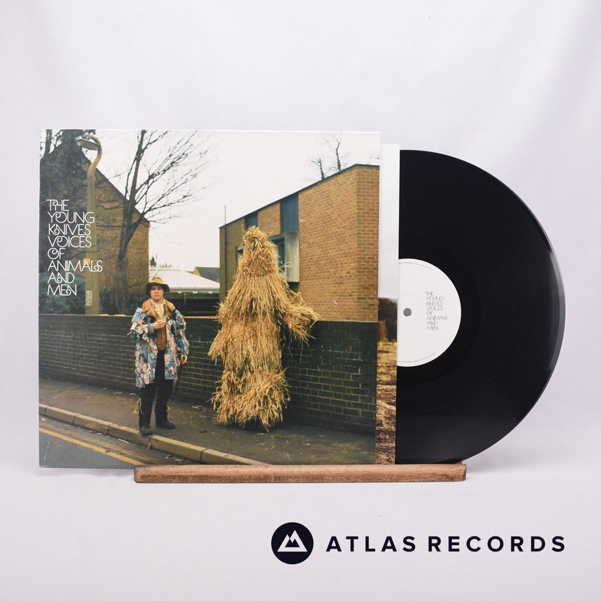 The Young Knives Voices Of Animals And Men 7" + LP Vinyl Record - Front Cover & Record