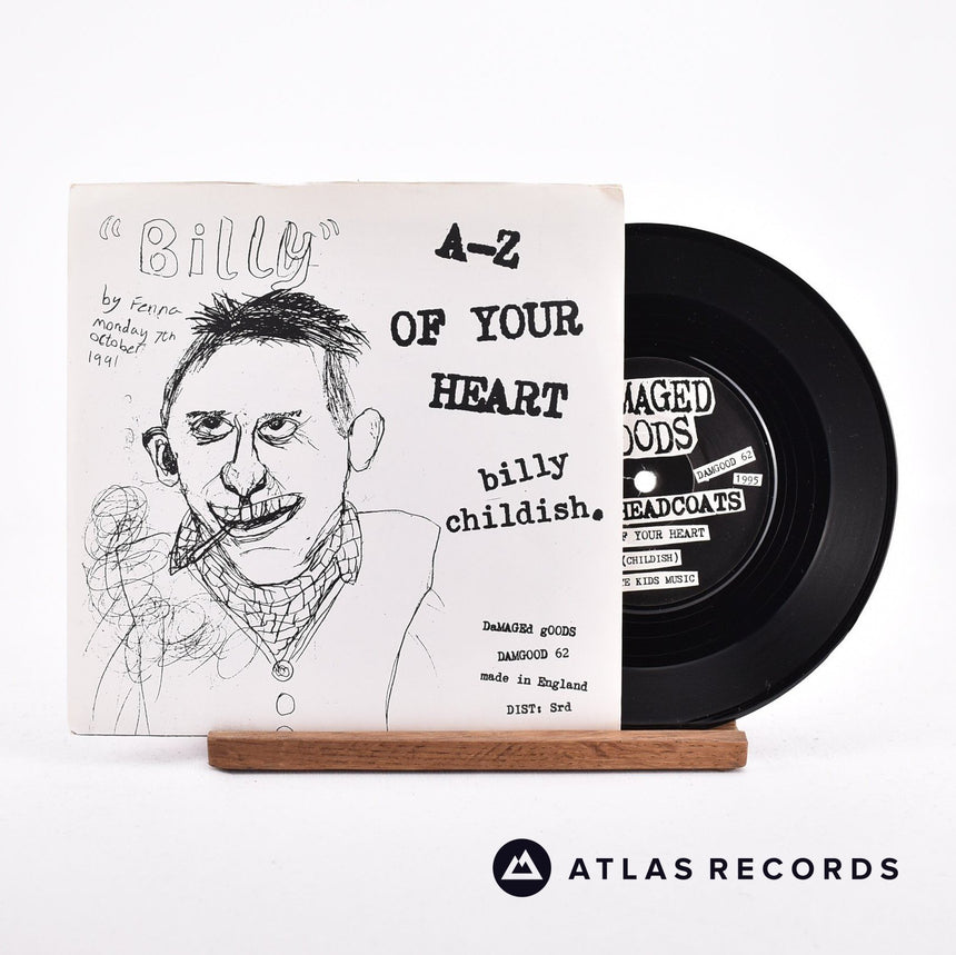 Thee Headcoats A-Z Of Your Heart 7" Vinyl Record - Front Cover & Record