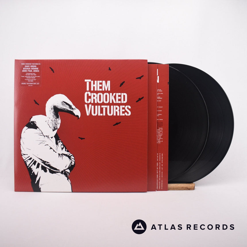 Them Crooked Vultures Them Crooked Vultures 2 x LP Vinyl Record - Front Cover & Record
