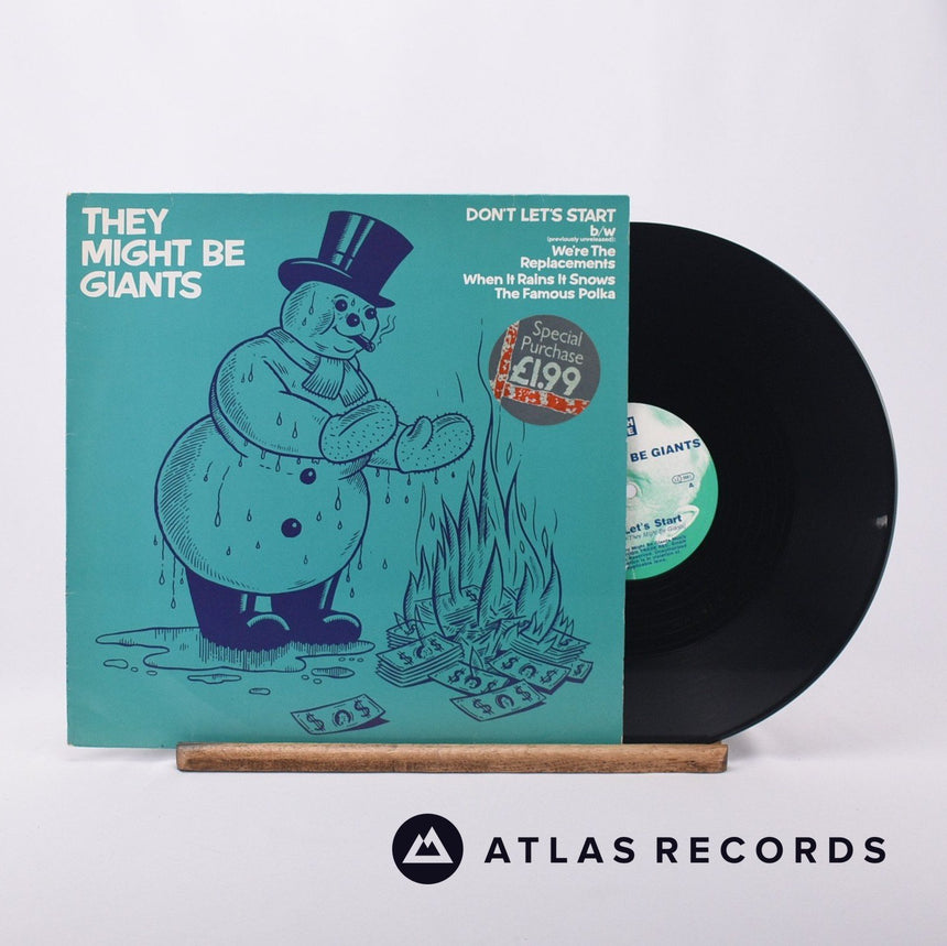 They Might Be Giants Don't Let's Start 12" Vinyl Record - Front Cover & Record