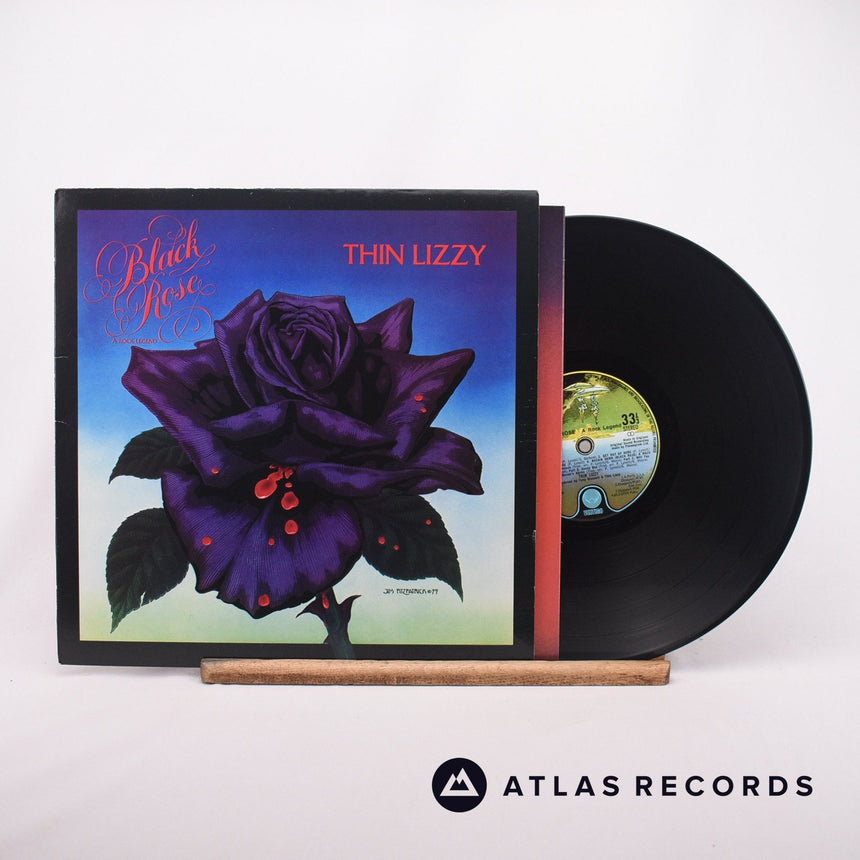 Thin Lizzy Black Rose LP Vinyl Record - Front Cover & Record