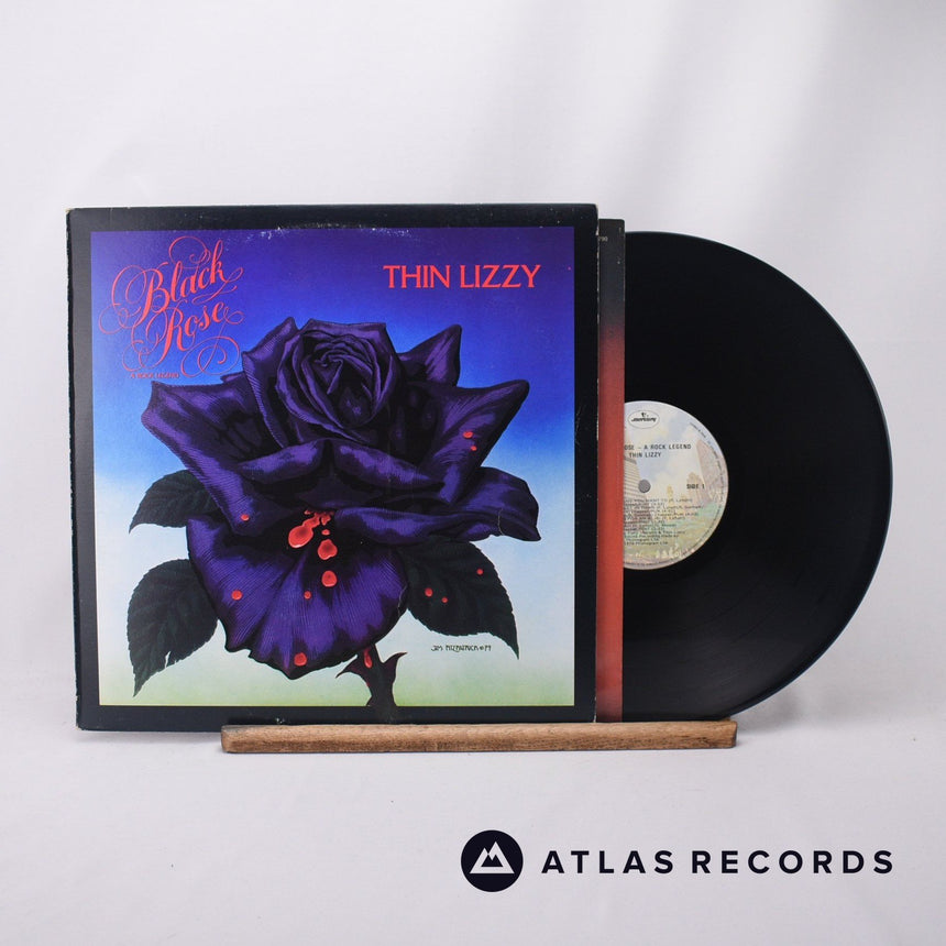 Thin Lizzy Black Rose LP Vinyl Record - Front Cover & Record