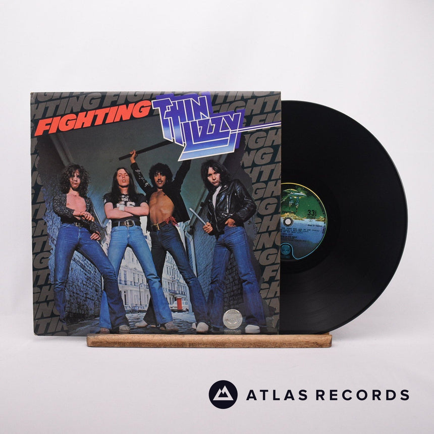 Thin Lizzy Fighting LP Vinyl Record - Front Cover & Record