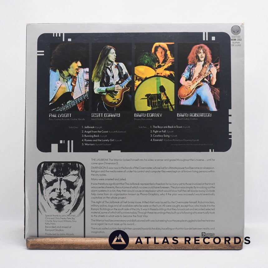 Thin Lizzy - Jailbreak - Die-Cut Gatefold A//1 B//2 LP Vinyl Record - EX/EX