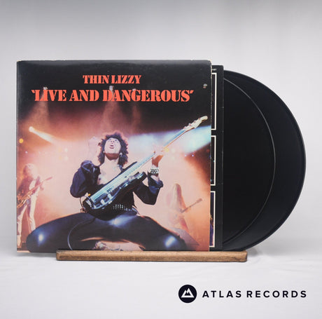 Thin Lizzy Live And Dangerous Double LP Vinyl Record - Front Cover & Record