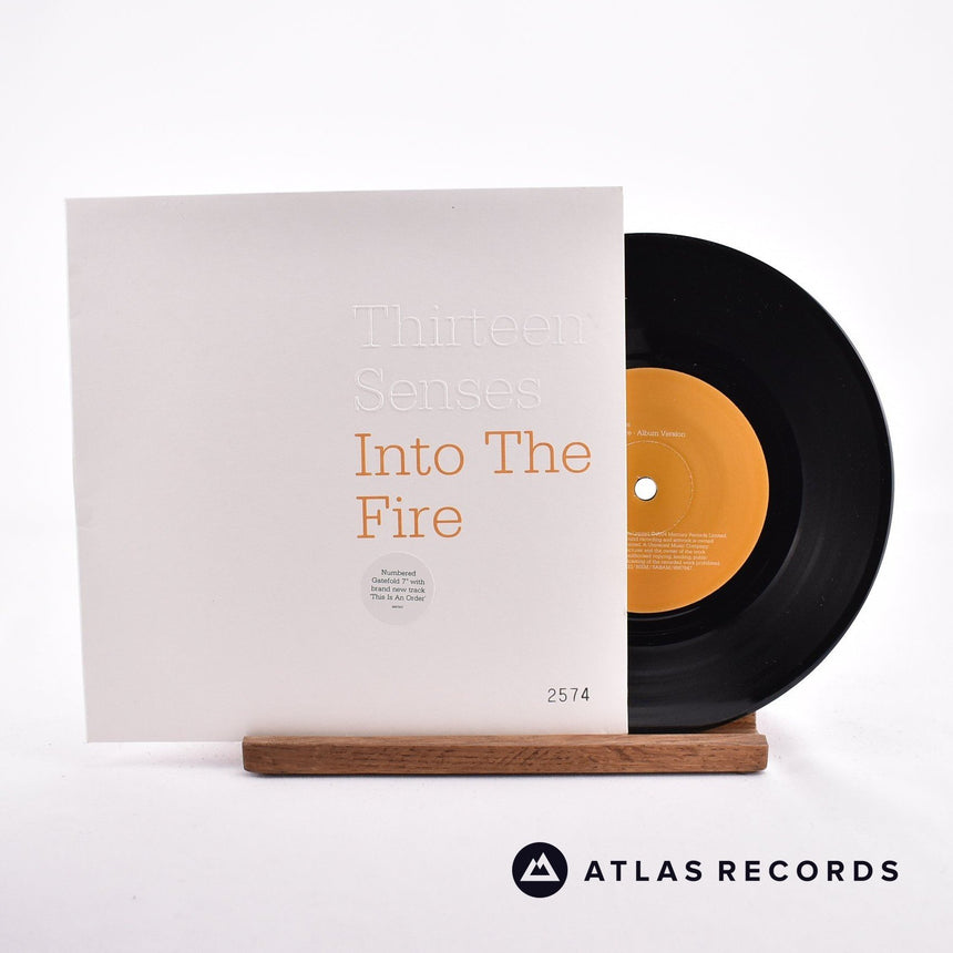Thirteen Senses Into The Fire 7" Vinyl Record - Front Cover & Record