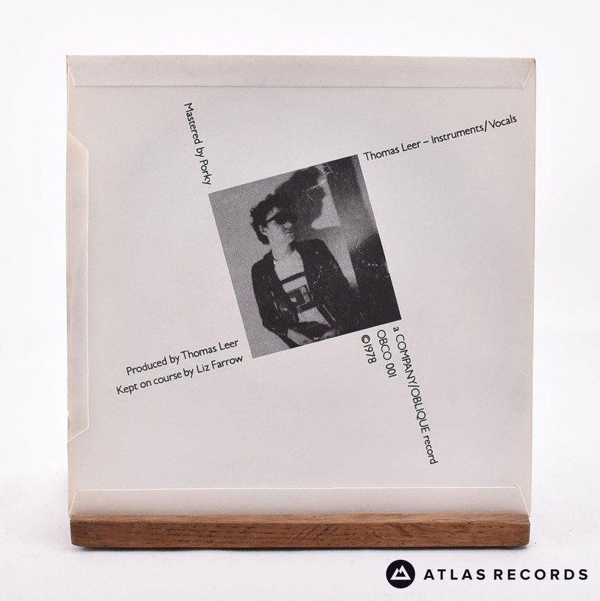 Thomas Leer - Private Plane - Reissue 7" Vinyl Record - EX/EX