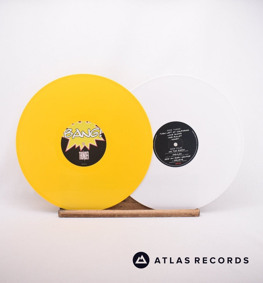 Thunder - Bang! - White Yellow Insert 2 x LP Vinyl Record - NM/NM