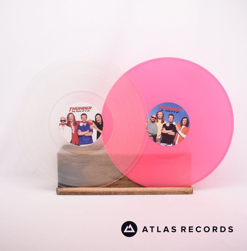 Thunder - The Thrill Of It All - Clear Pink 2 x LP Vinyl Record - EX/NM