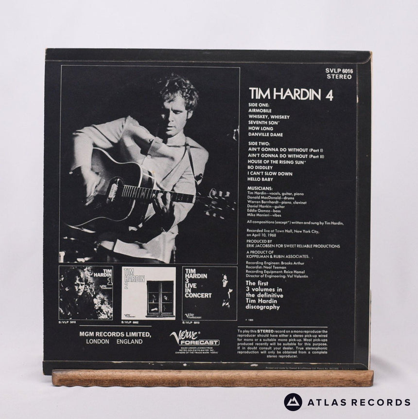 Tim Hardin - Tim Hardin 4 - A-1 B-1 LP Vinyl Record - VG+/EX