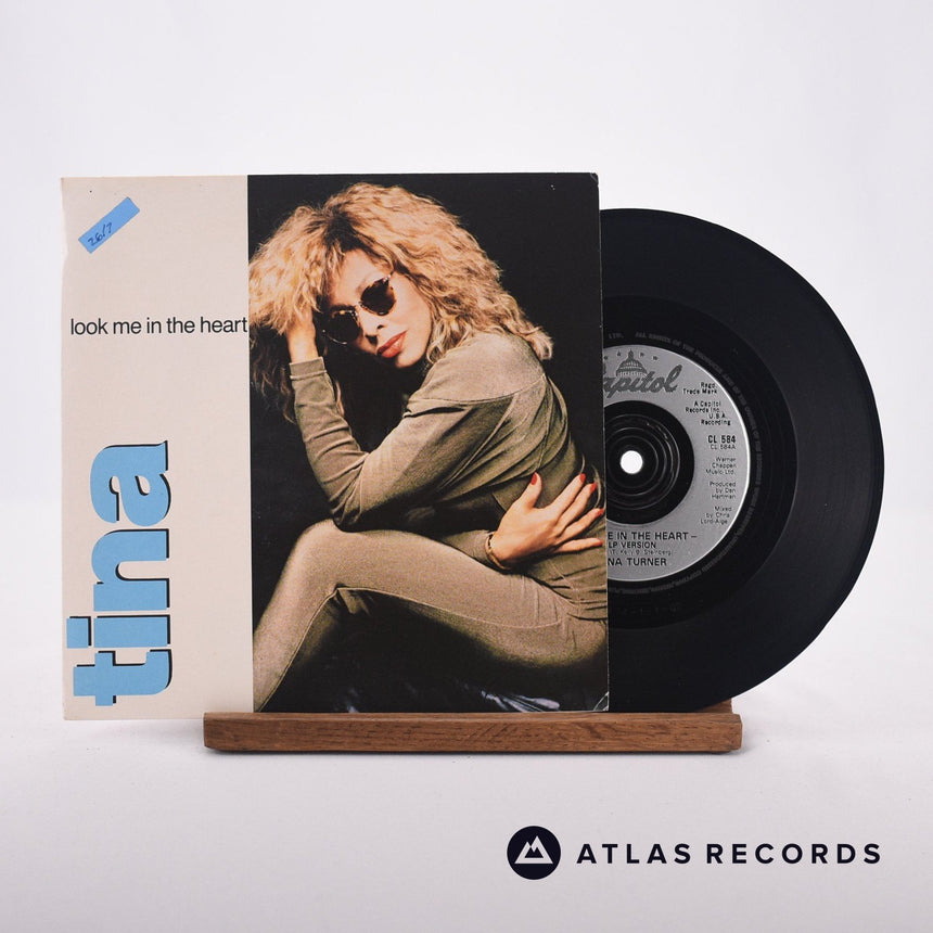 Tina Turner Look Me In The Heart 7" Vinyl Record - Front Cover & Record