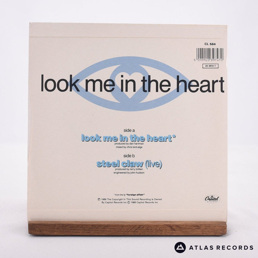 Tina Turner - Look Me In The Heart - 7" Vinyl Record - EX/EX