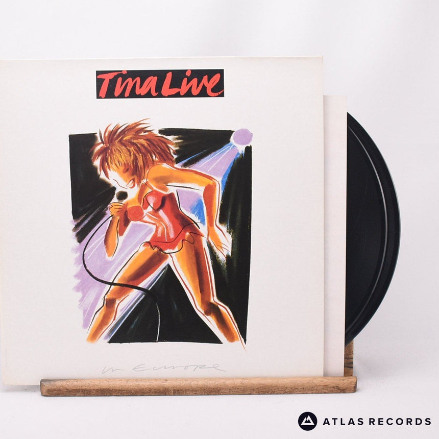 Tina Turner Tina Live In Europe 2 x LP Vinyl Record - Front Cover & Record