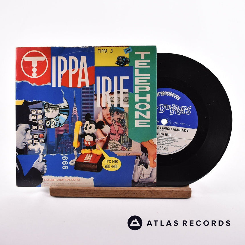 Tippa Irie The Telephone 7" Vinyl Record - Front Cover & Record