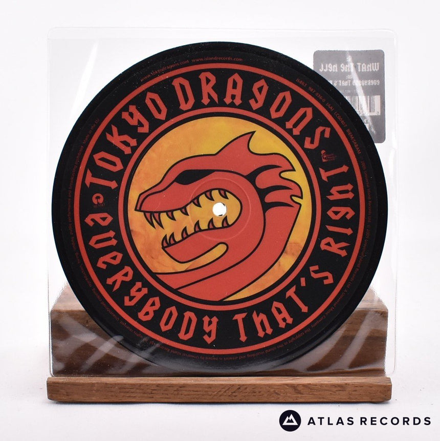 Tokyo Dragons - What The Hell - Insert Picture Disc 7" Vinyl Record - EX/NM
