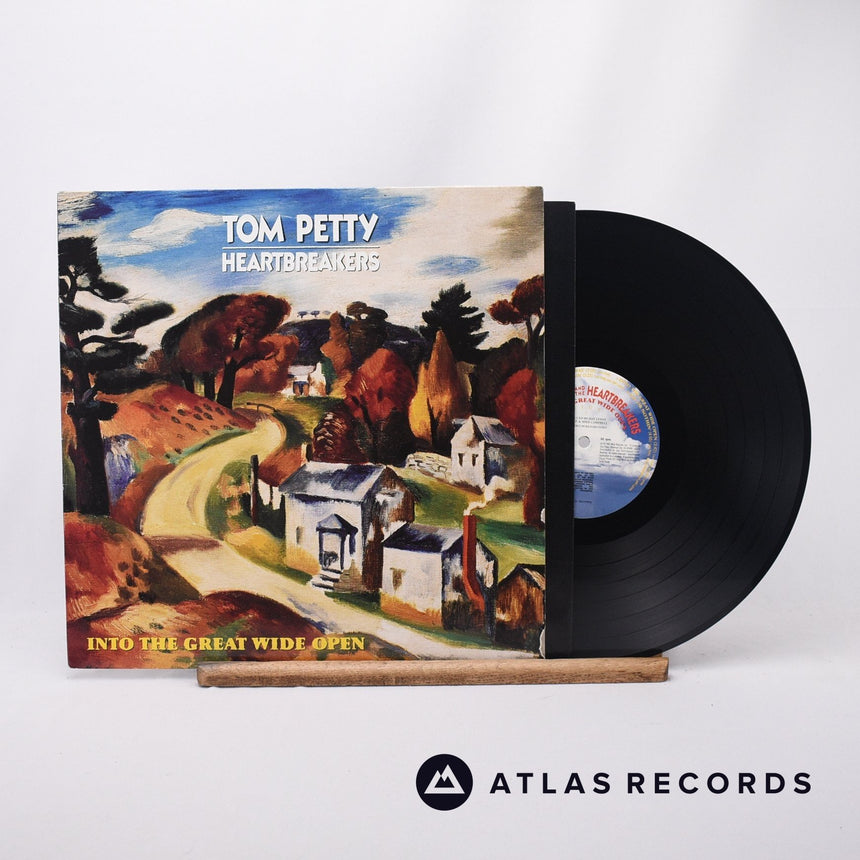 Tom Petty And The Heartbreakers Into The Great Wide Open LP Vinyl Record - Front Cover & Record