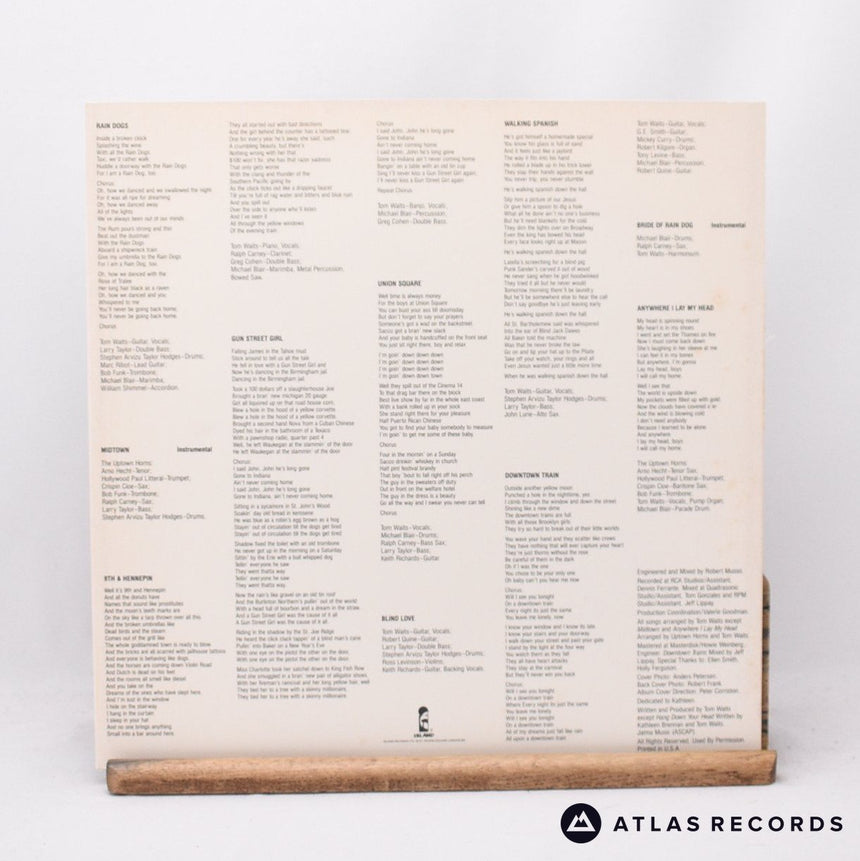 Tom Waits - Rain Dogs - A-1 B-1 LP Vinyl Record - EX/EX