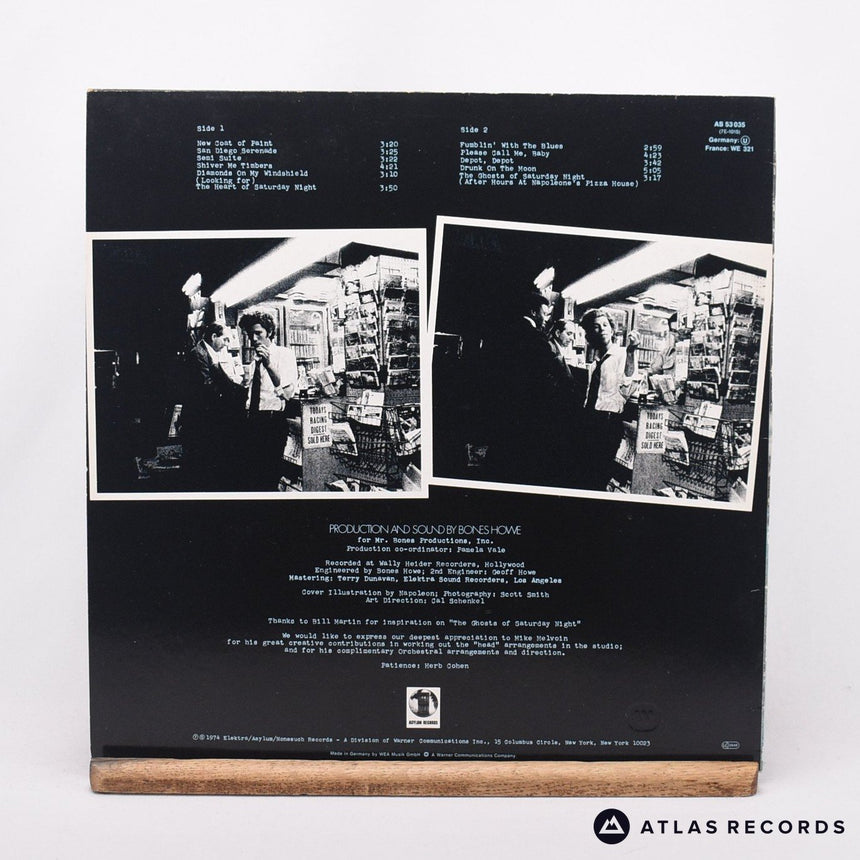 Tom Waits - The Heart Of Saturday Night - A3 B3 LP Vinyl Record - EX/VG+