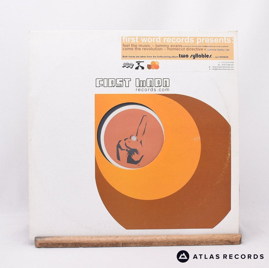 Tommy Evans Feel The Music 12" Vinyl Record - Front Cover & Record