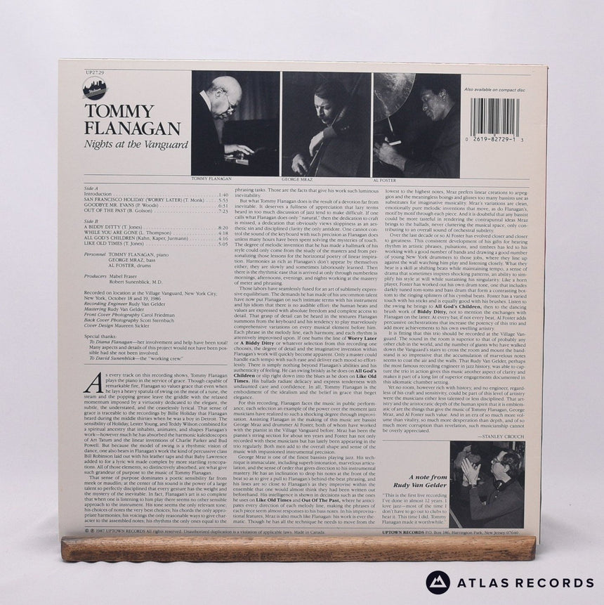 Tommy Flanagan - Nights At The Vanguard - LP Vinyl Record - EX/EX