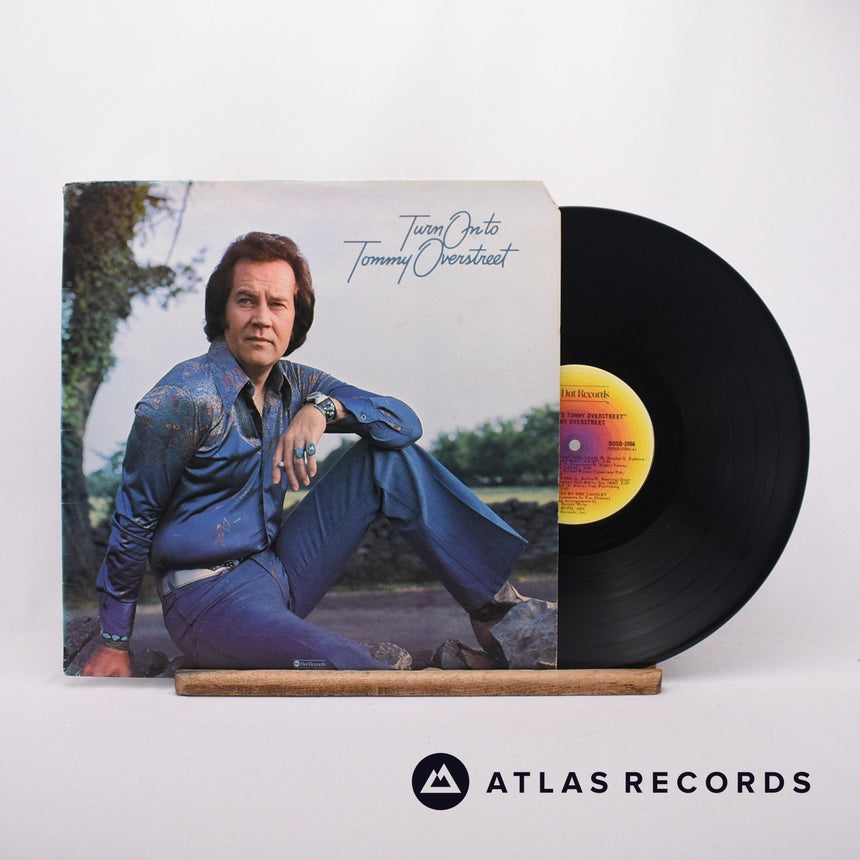 Tommy Overstreet Turn On To Tommy Overstreet LP Vinyl Record - Front Cover & Record