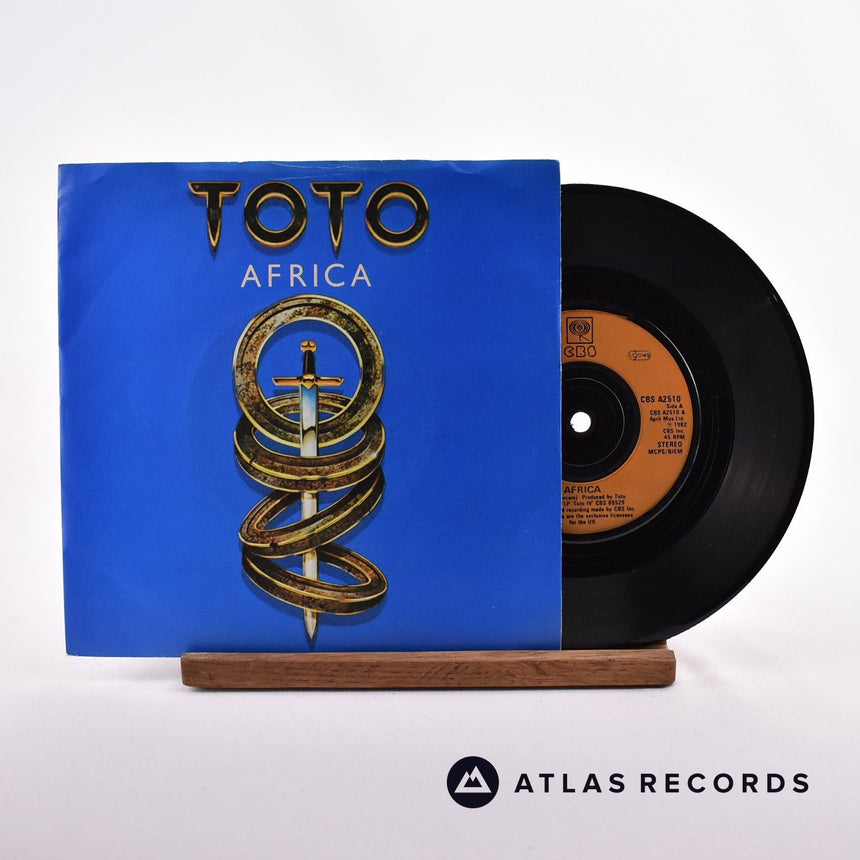 Toto Africa 7" Vinyl Record - Front Cover & Record