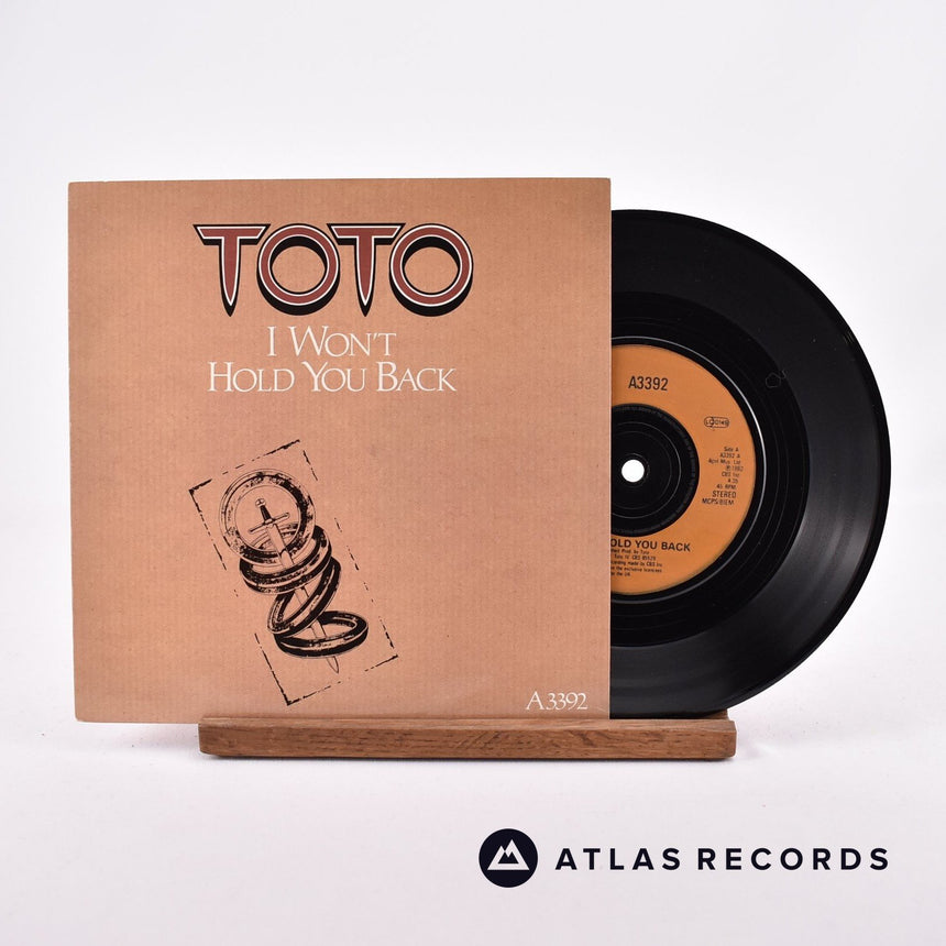 Toto I Won't Hold You Back 7" Vinyl Record - Front Cover & Record
