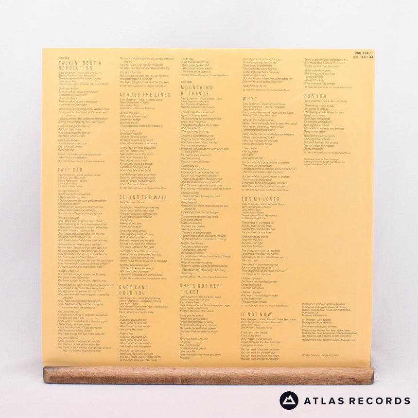Tracy Chapman - Tracy Chapman - 1-AX 1-B LP Vinyl Record - EX/EX
