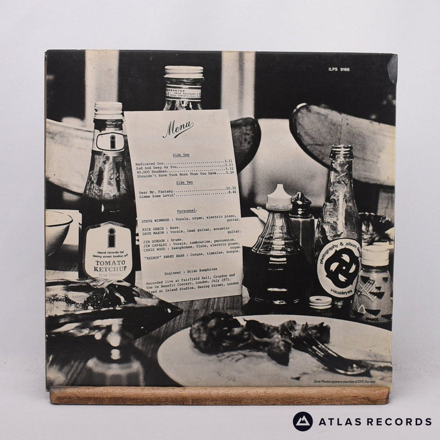 Traffic - Welcome To The Canteen - LP Vinyl Record - EX/EX