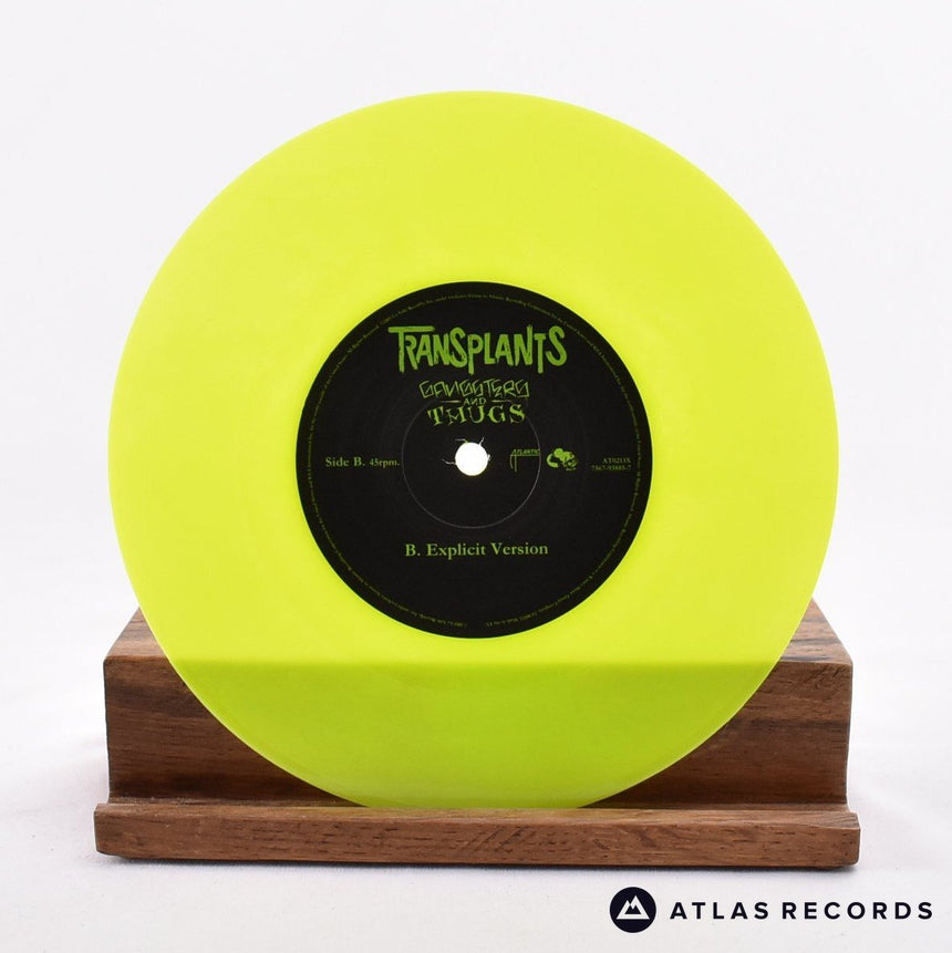 Transplants - Gangsters And Thugs - Green Poster Sleeve 7" Vinyl Record - NM/NM