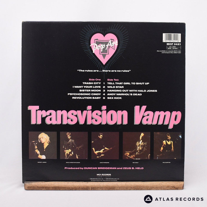 Transvision Vamp - Pop Art - LP Vinyl Record - VG+/EX