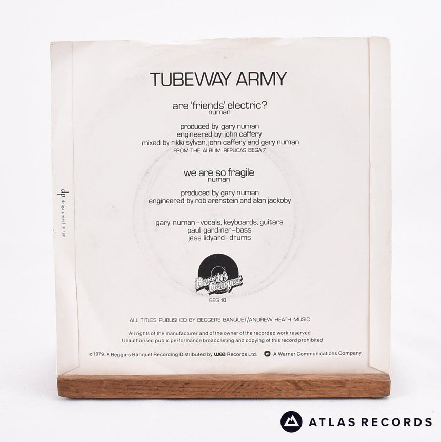 Tubeway Army - Are 'Friends' Electric? - Misprint 7" Vinyl Record - VG/VG+