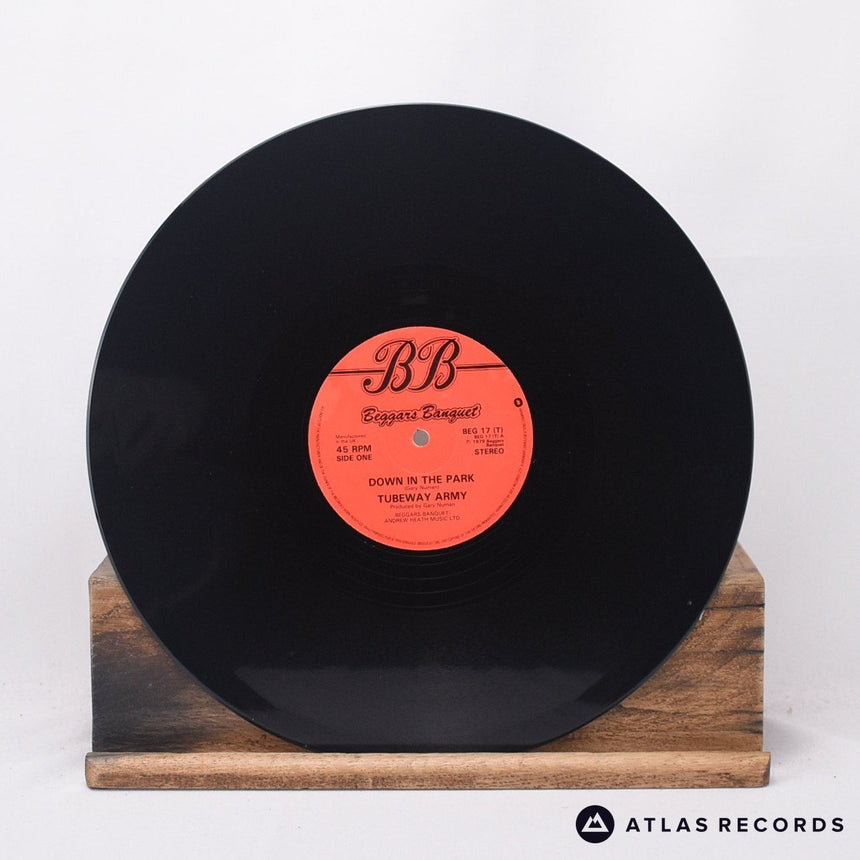 Tubeway Army - Down In The Park - Strawberry A1 B1 12" Vinyl Record - EX/EX