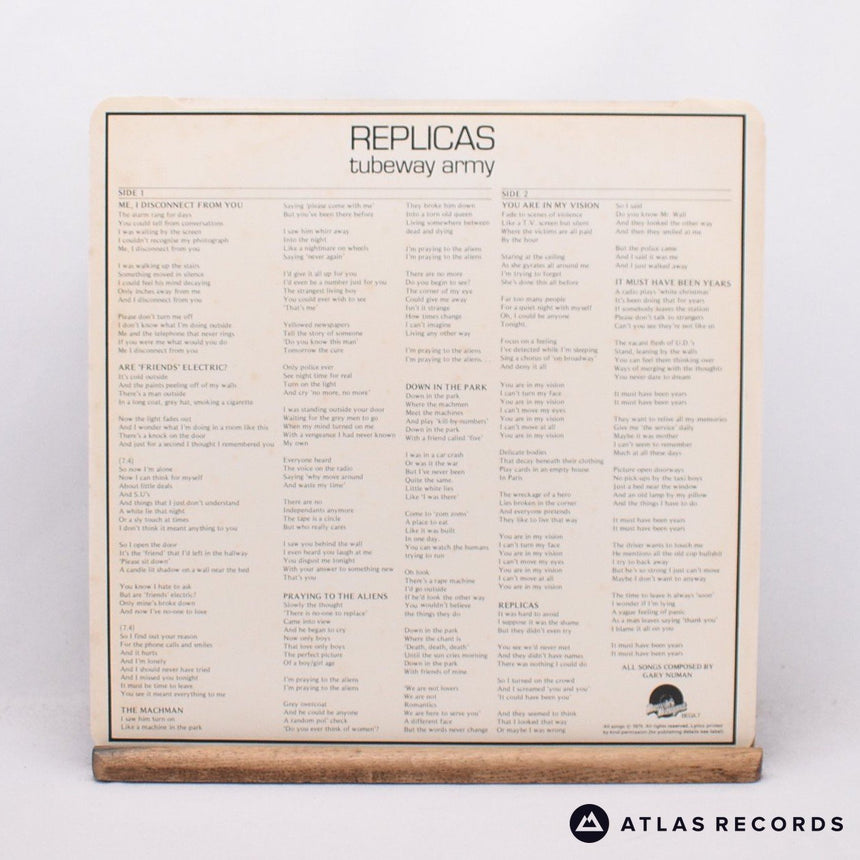 Tubeway Army - Replicas - Strawberry A1 B2 LP Vinyl Record - VG+/EX