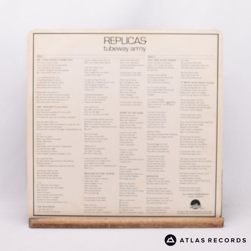 Tubeway Army - Replicas - A1 B1 LP Vinyl Record - VG+/VG