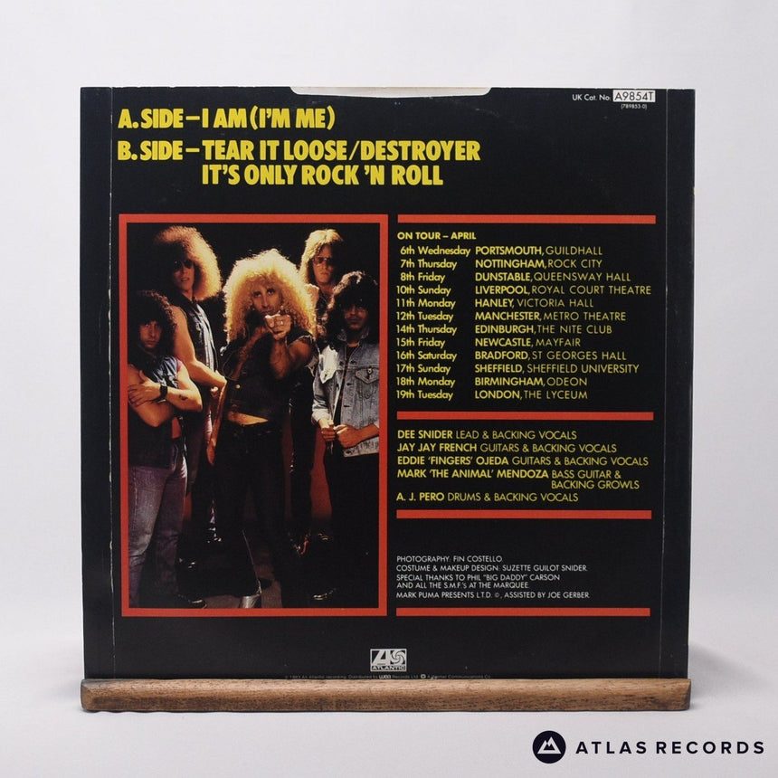 Twisted Sister - I Am (I'm Me) - Townhouse 12" Vinyl Record - VG+/EX