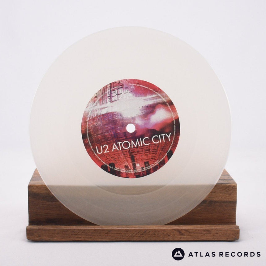 U2 - Atomic City - Photo-Luminescent Transparent Etched 7" Vinyl Record - EX/EX