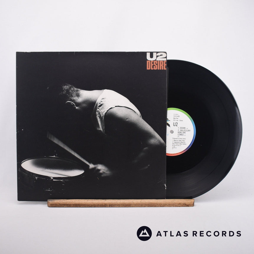 U2 Desire 12" Vinyl Record - Front Cover & Record