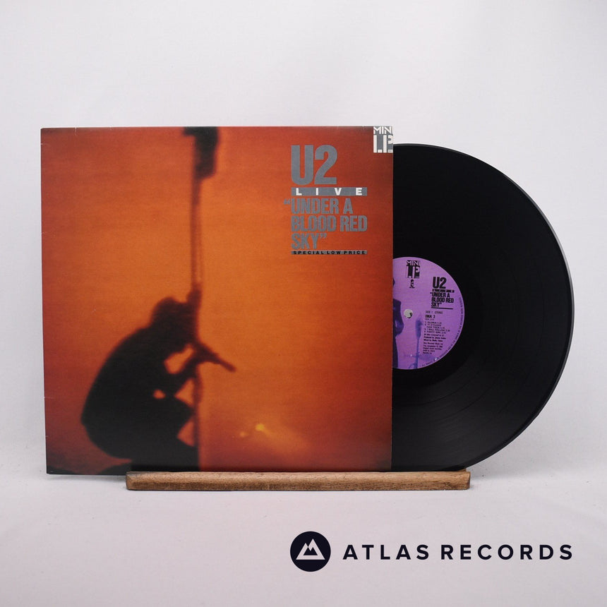 U2 Live "Under A Blood Red Sky" LP Vinyl Record - Front Cover & Record