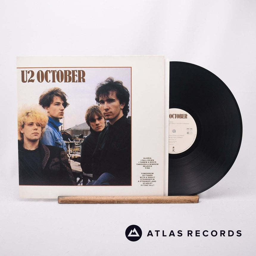 U2 October LP Vinyl Record - Front Cover & Record