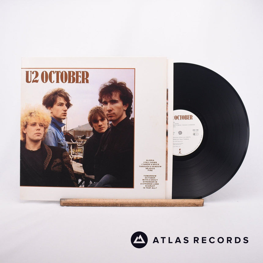 U2 October LP Vinyl Record - Front Cover & Record