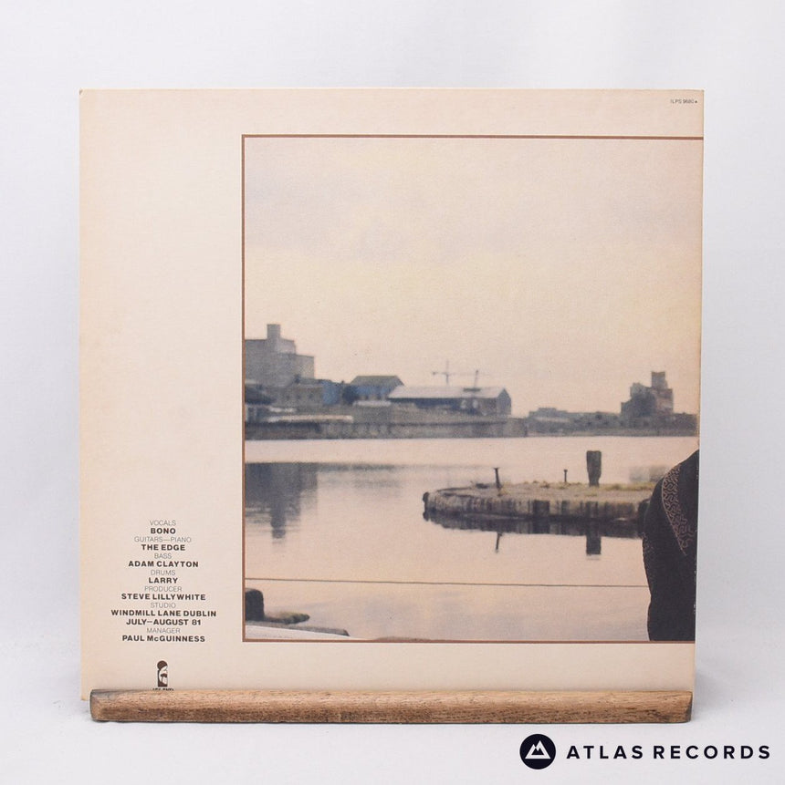 U2 - October - Textured Sleeve Townhouse A-1U B-1U LP Vinyl Record - VG+/EX