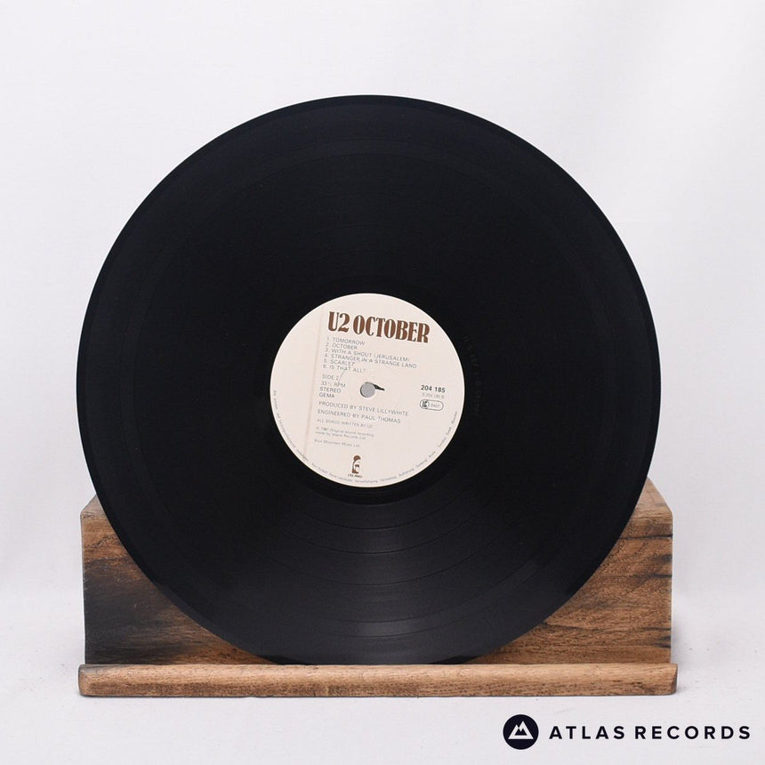 U2 - October - Misprint LP Vinyl Record - VG+/EX