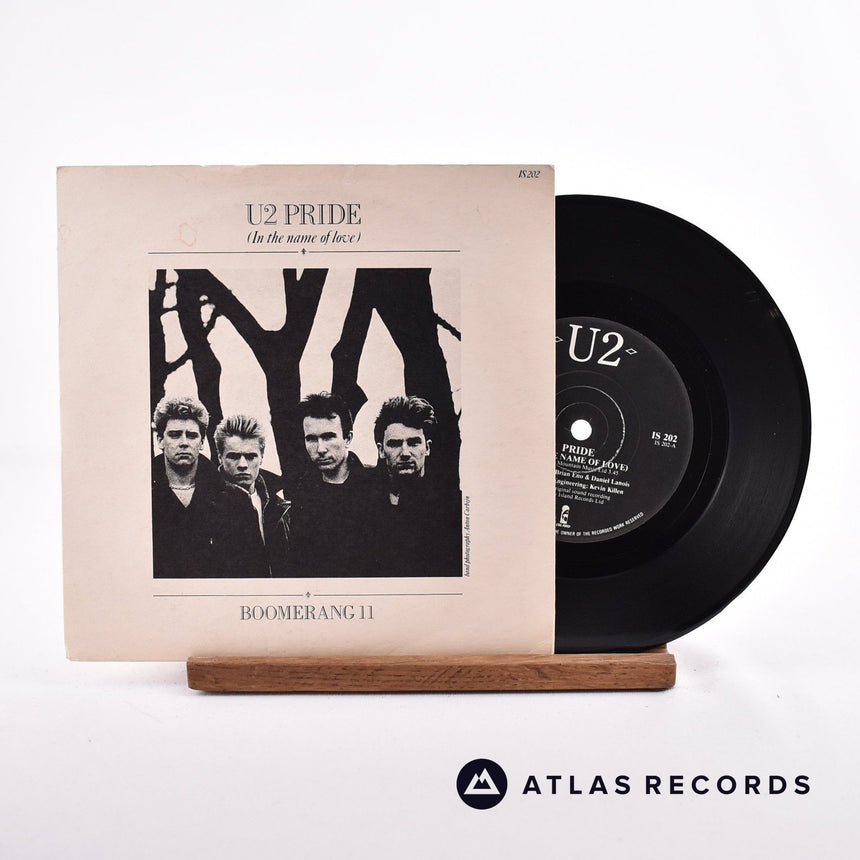 U2 Pride 7" Vinyl Record - Front Cover & Record