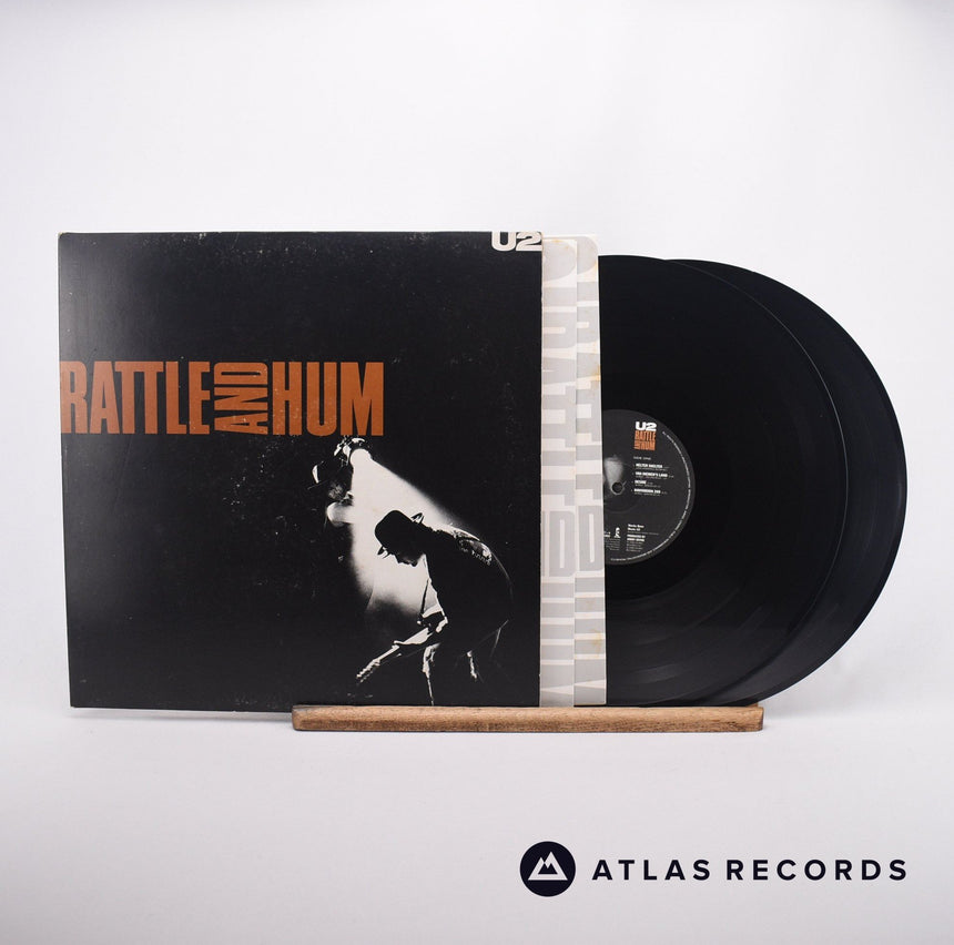 U2 Rattle And Hum 2 x LP Vinyl Record - Front Cover & Record